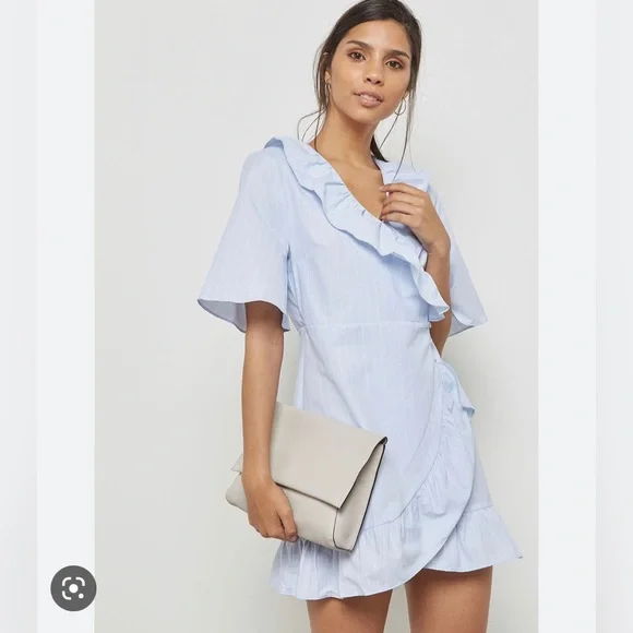 blue and white topshop dress Off Shoulder Light Blue Lace Long Prom Dresses with High Slit, Light B   morievent